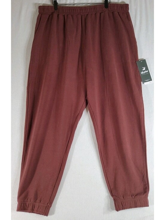 Glyder Pants - Glyder Vtg Oversized Jogger Pants Women's 3x Cabernet New With Tag $84 Retail